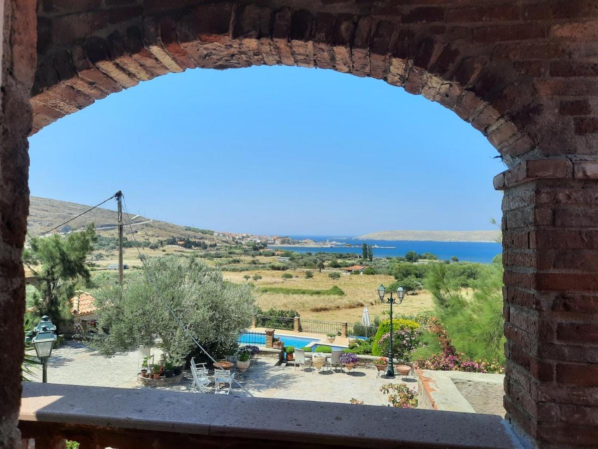Lesvos Tower House Komninos Sigrion Bagian luar foto