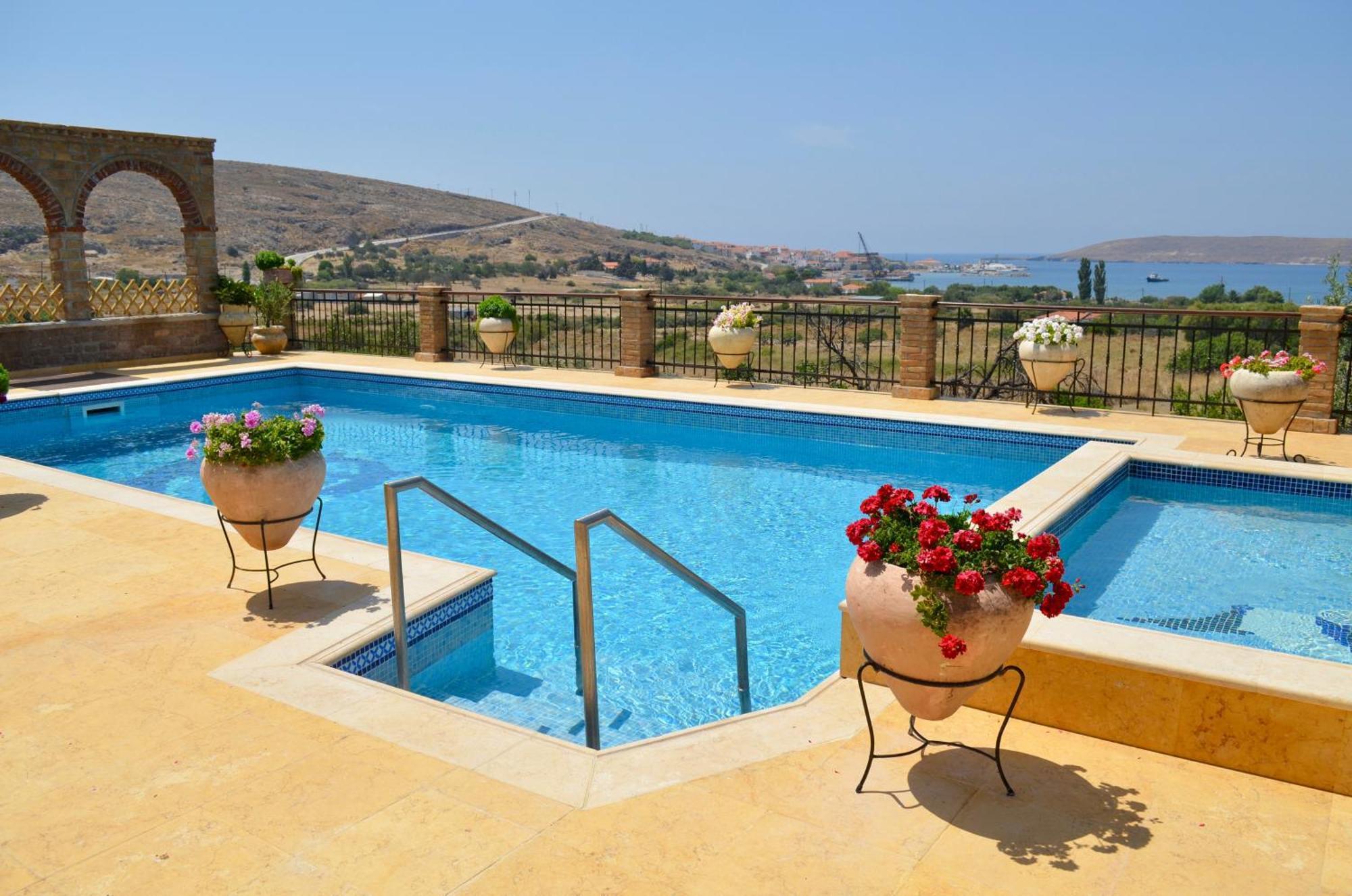 Lesvos Tower House Komninos Sigrion Bagian luar foto